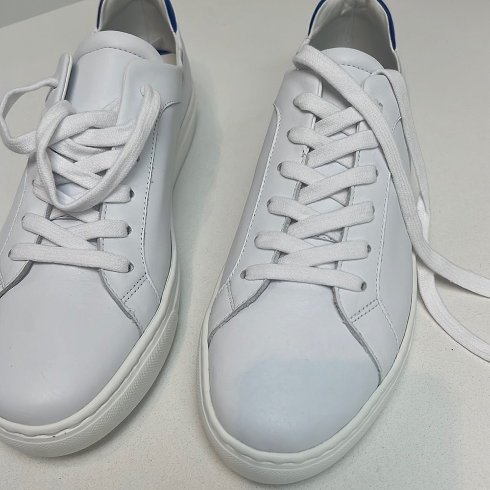White Peroni Sneakers. Italian leather size 11.